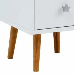 30x52x33 Nachtkommode Mit Schublade & Fach - Exilian -Clarendon shop 30x52x33 nachtkommode mit schublade fach in weiss natur skandi exilian 04