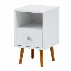 30x52x33 Nachtkommode Mit Schublade & Fach - Exilian