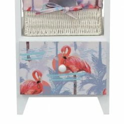 30x58x30 Kommode Mit Flamingo Stoff - Gracelino 7 30x58x30 Kommode Mit Flamingo Stoff - Gracelino -Clarendon shop 30x58x30 kommode mit flamingo stoff holz wasserhyazinthe gracelino 02