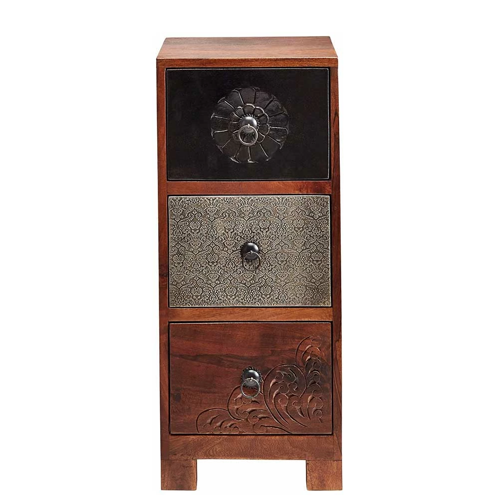 30x71x30 Hochkommode Mit 3 Schubladen - Welina 5 30x71x30 Hochkommode Mit 3 Schubladen - Welina – Bild 3