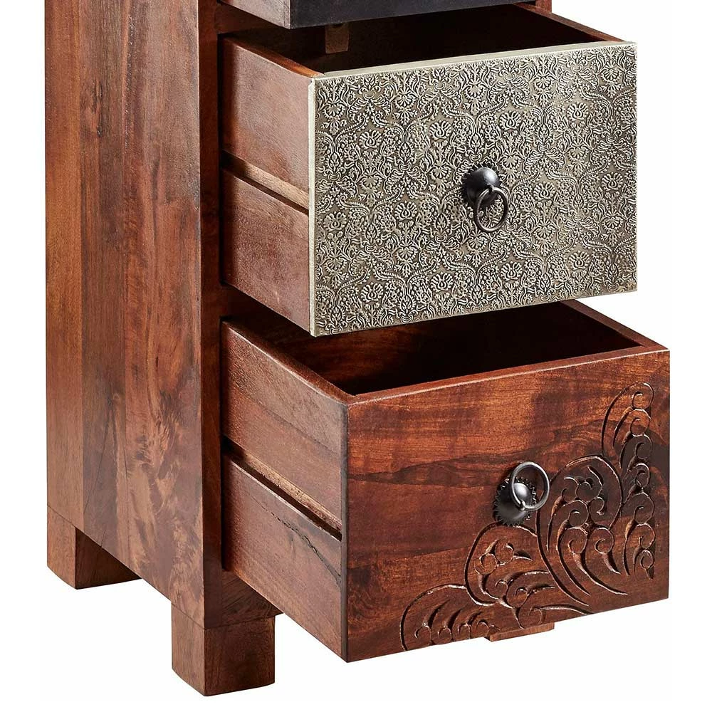 30x71x30 Hochkommode Mit 3 Schubladen - Welina 7 30x71x30 Hochkommode Mit 3 Schubladen - Welina – Bild 5