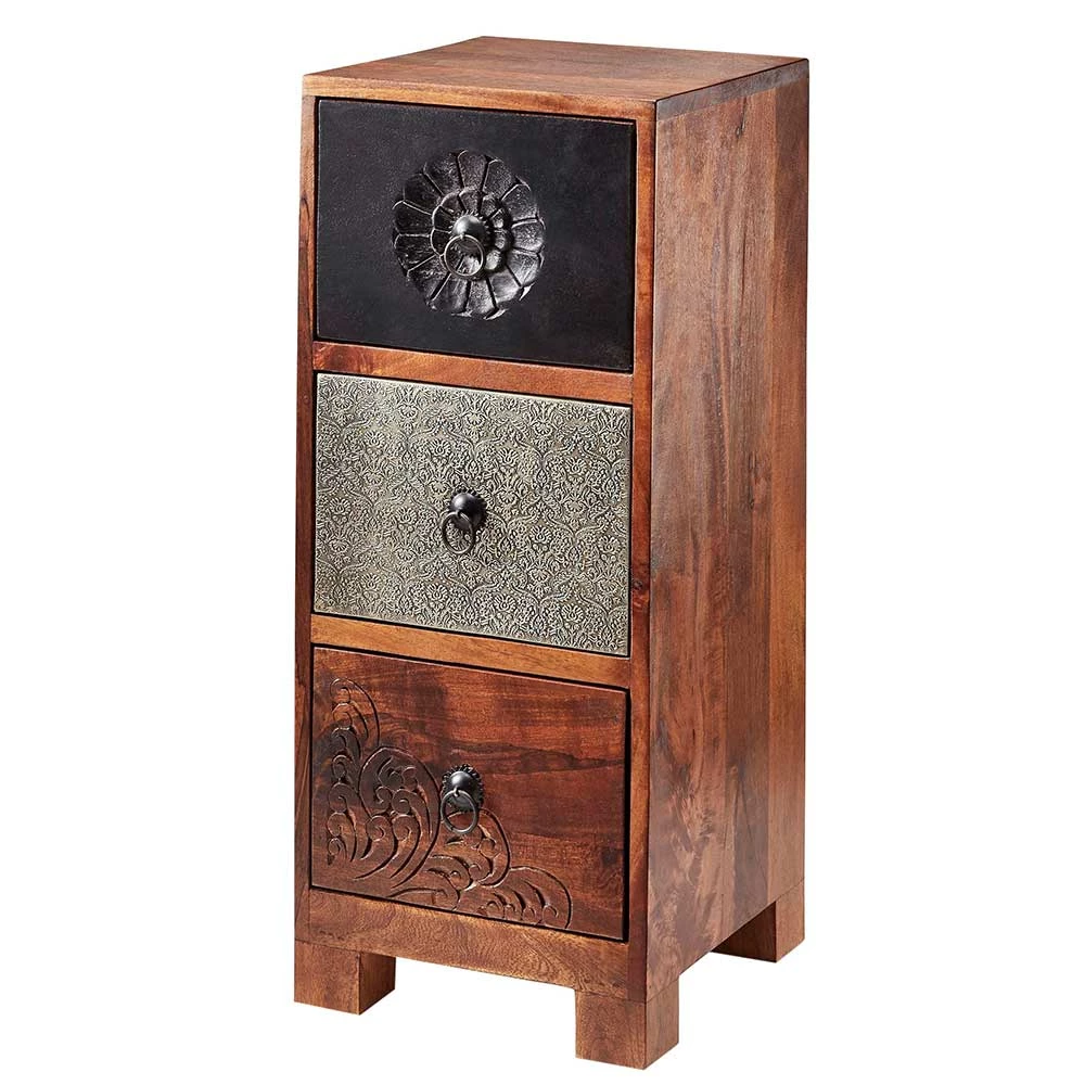 30x71x30 Hochkommode Mit 3 Schubladen - Welina 3 30x71x30 Hochkommode Mit 3 Schubladen - Welina