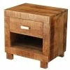 40x40x30 Holz Nachtkonsole Mit Schublade & Fach - Lance -Clarendon shop 40x40x30 holz nachtkonsole mit schublade fach aus akazie massivholz lance f