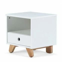 40x40x35 Nachtschrank Mit Fach & Schublade - Kinfada