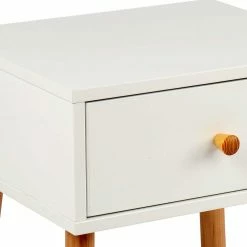 40x42x35 Nachtkommode Mit Einer Schublade - Vathurias -Clarendon shop 40x42x35 nachtkommode mit einer schublade in weiss pinie natur vathurias 03