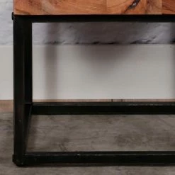 40x50x35 Design Nachttisch Aus Akazie - Emlino 8 40x50x35 Design Nachttisch Aus Akazie - Emlino -Clarendon shop 40x50x35 design nachttisch aus akazie natur metall schwarz emlino 02