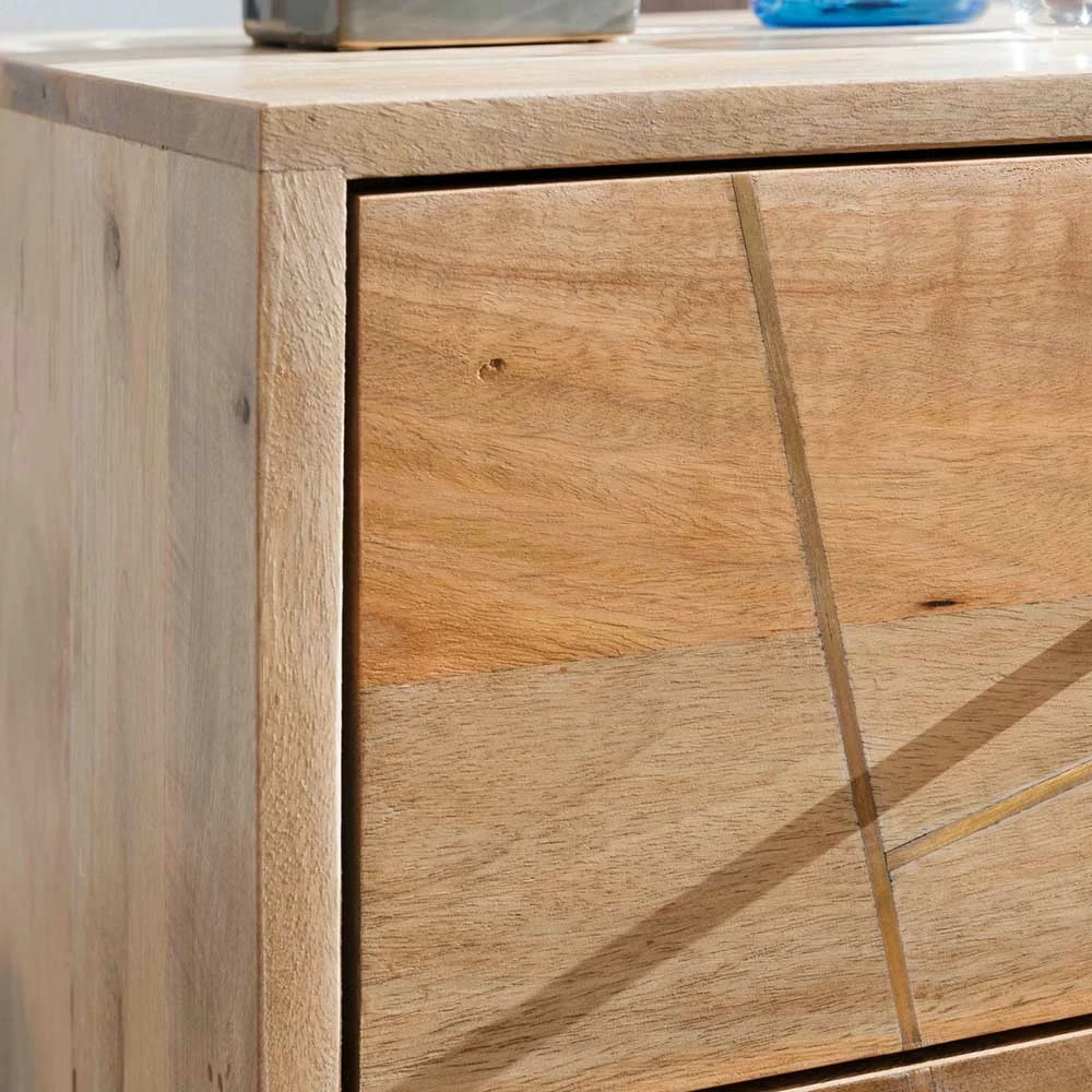 40x56x40 Design Nachttisch Mit Schubladen - Geyco 6 40x56x40 Design Nachttisch Mit Schubladen - Geyco – Bild 4