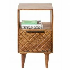 40x67x29 Hohe Nachtkonsole Mit Klappe - Offia 9 40x67x29 Hohe Nachtkonsole Mit Klappe - Offia -Clarendon shop 40x67x29 hohe nachtkonsole mit klappe fach aus mango massivholz offia 02