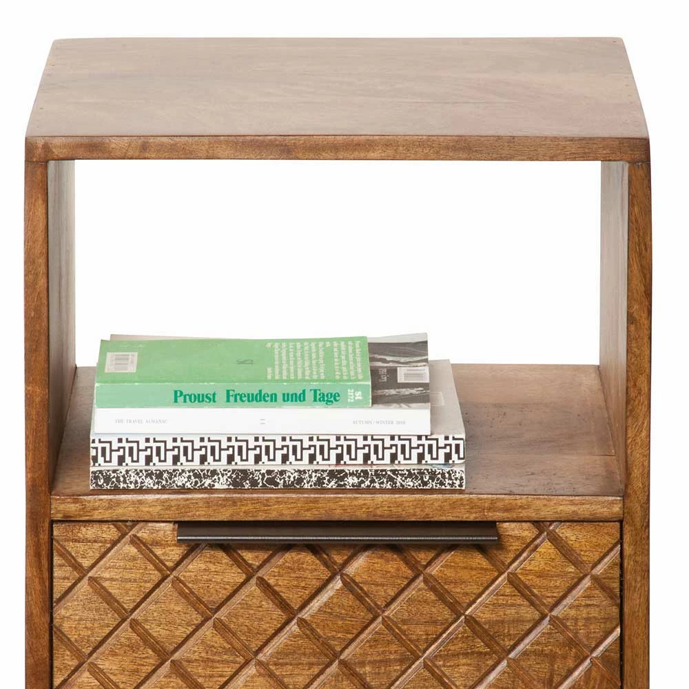 40x67x29 Hohe Nachtkonsole Mit Klappe - Offia 7 40x67x29 Hohe Nachtkonsole Mit Klappe - Offia – Bild 5