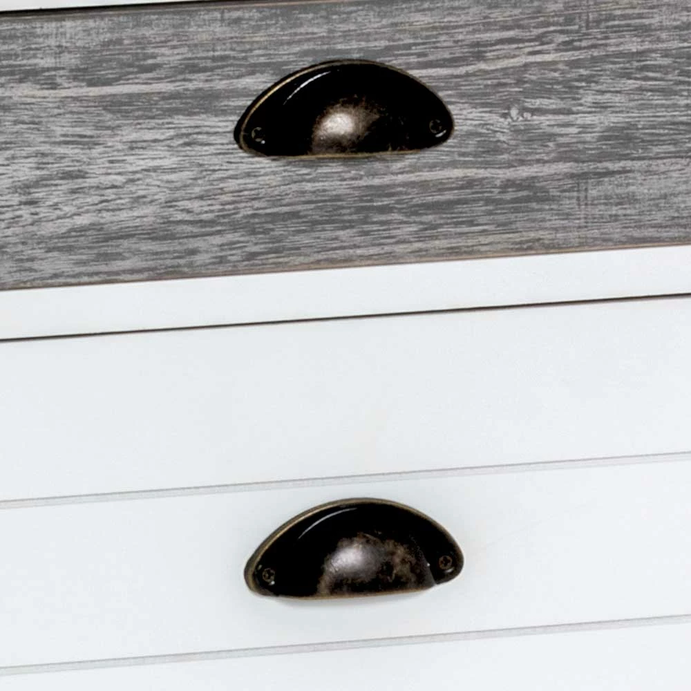 41x60x31 Cm Landhaus Nachtkommode Aus Paulownia Massiv - Geroga 6 41x60x31 Cm Landhaus Nachtkommode Aus Paulownia Massiv - Geroga – Bild 4