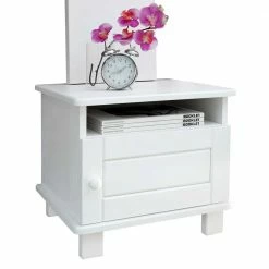 42x40x42 Nachtkommode Mit Fach & Tür - Wilne