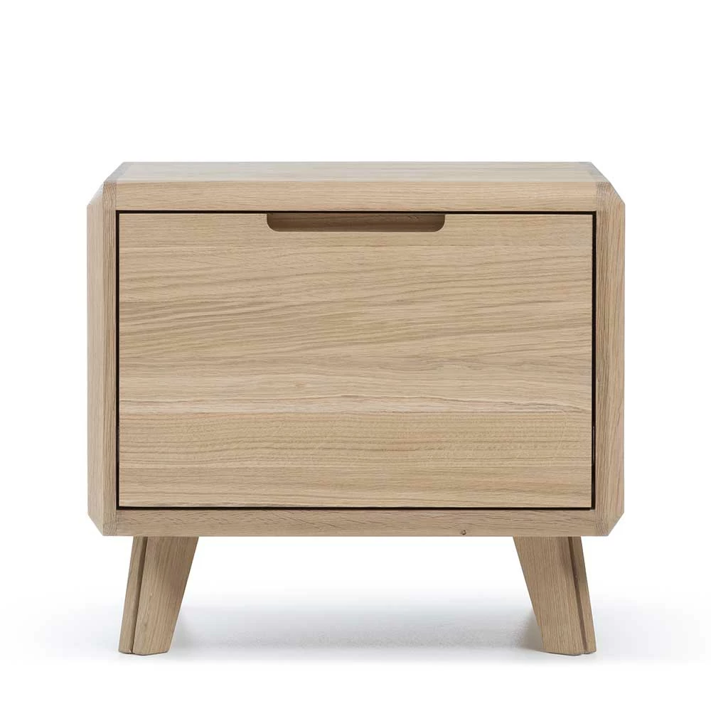 45x40x42 Nachtkommode Aus Wildeiche Bianco - Aicandus 5 45x40x42 Nachtkommode Aus Wildeiche Bianco - Aicandus – Bild 3