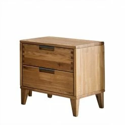 46 Cm Breite Nachtkommode Aus Geölter Eiche - Teano