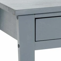 46x60x35 Nachttisch Mit Schublade & Ablageboden - Vertes -Clarendon shop 46x60x35 nachttisch mit schublade ablageboden in grau aus kiefernholz vertes 03