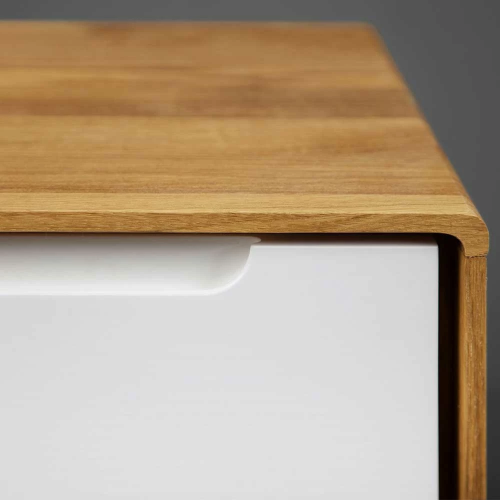 47x33x30 Nachttisch Mit Schublade In Weiß - Diesta 5 47x33x30 Nachttisch Mit Schublade In Weiß - Diesta – Bild 3