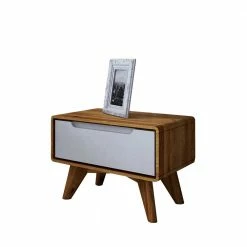 47x33x30 Nachttisch Mit Schublade In Weiß - Diesta