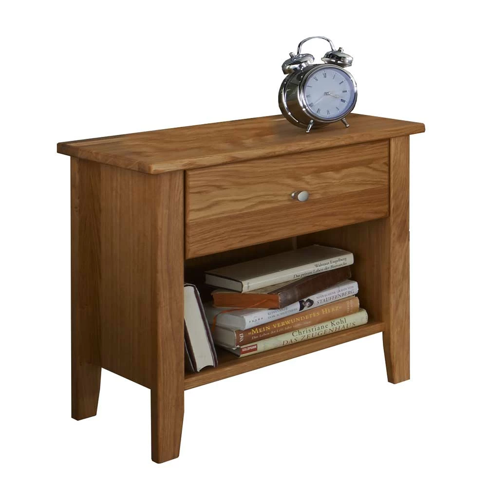 47x50x37 Nachtkonsole Aus Wildeiche - Genevo 3 47x50x37 Nachtkonsole Aus Wildeiche - Genevo