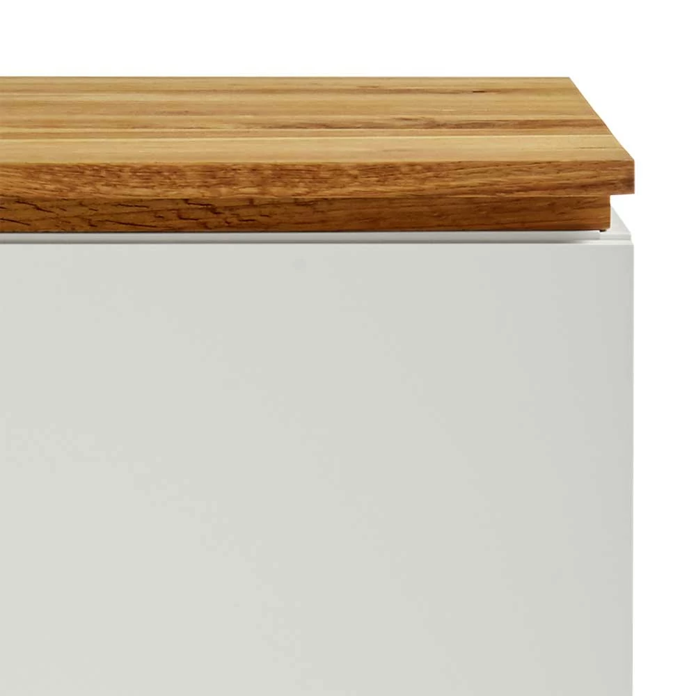 48x59x40 Nachtkommode In Weiß & Eiche - Sennpa 8 48x59x40 Nachtkommode In Weiß & Eiche - Sennpa – Bild 6