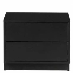 50x40x40 Nachtkommode In Schwarz Kiefernholz - Niwidus -Clarendon shop 50x40x40 nachtkommode in schwarz kiefernholz auf sockel niwidus 02