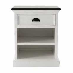 50x60x50 Country Nachttisch Mit Schublade - Venzeno -Clarendon shop 50x60x50 country nachttisch mit schublade zwei faechern zweifarbig venzeno 02