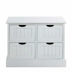 56x45x30 Weiße Kommode Auf Sockel - Sandi 10 56x45x30 Weiße Kommode Auf Sockel - Sandi -Clarendon shop 56x45x30 weisse kommode auf sockel mit vier schubladen sandi 02