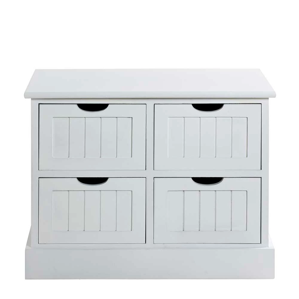 56x45x30 Weiße Kommode Auf Sockel - Sandi 5 56x45x30 Weiße Kommode Auf Sockel - Sandi – Bild 3