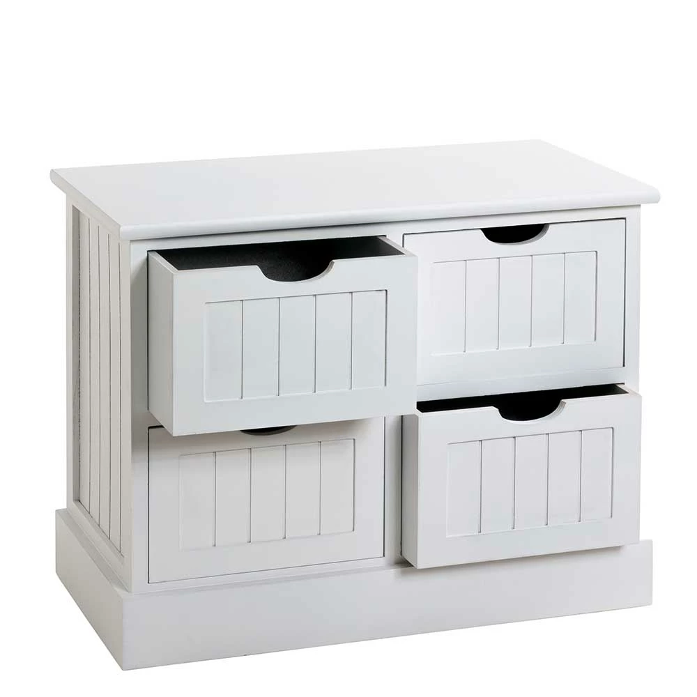 56x45x30 Weiße Kommode Auf Sockel - Sandi 6 56x45x30 Weiße Kommode Auf Sockel - Sandi – Bild 4