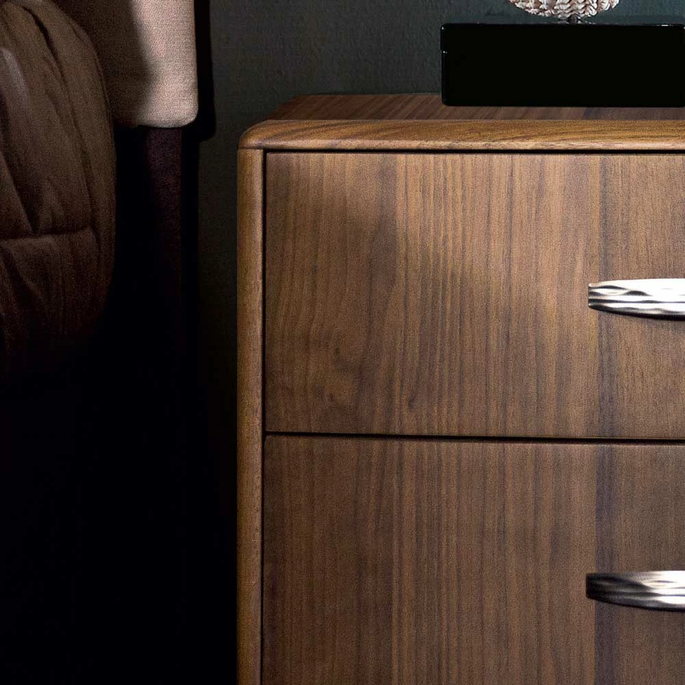 58x53x40 Retro Kommode In Nussbaumfarben - Hairos 3 58x53x40 Retro Kommode In Nussbaumfarben - Hairos – Bild 2