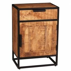 67x62x42 Kommode Mit Schublade & Tür - Evradon