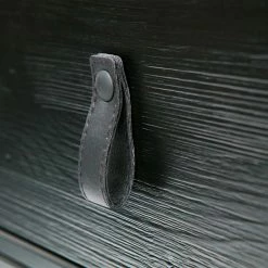 74cm Hohe Nachtkonsole In Schwarz Lackiert - Fronco -Clarendon shop 74cm hohe nachtkonsole in schwarz lackiert aus massivholz metall fronco 02