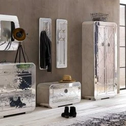 85x45x40 Design Schuhschrank Mit Klappe - Pilot -Clarendon shop 85x45x40 design schuhschrank mit klappe aus massivholz mdf alu pilot 02