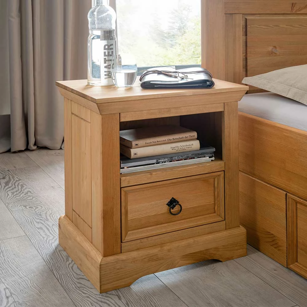 Country Style Nachtkommode 48x60x39 Cm - Voeca 4 Country Style Nachtkommode 48x60x39 Cm - Voeca – Bild 2