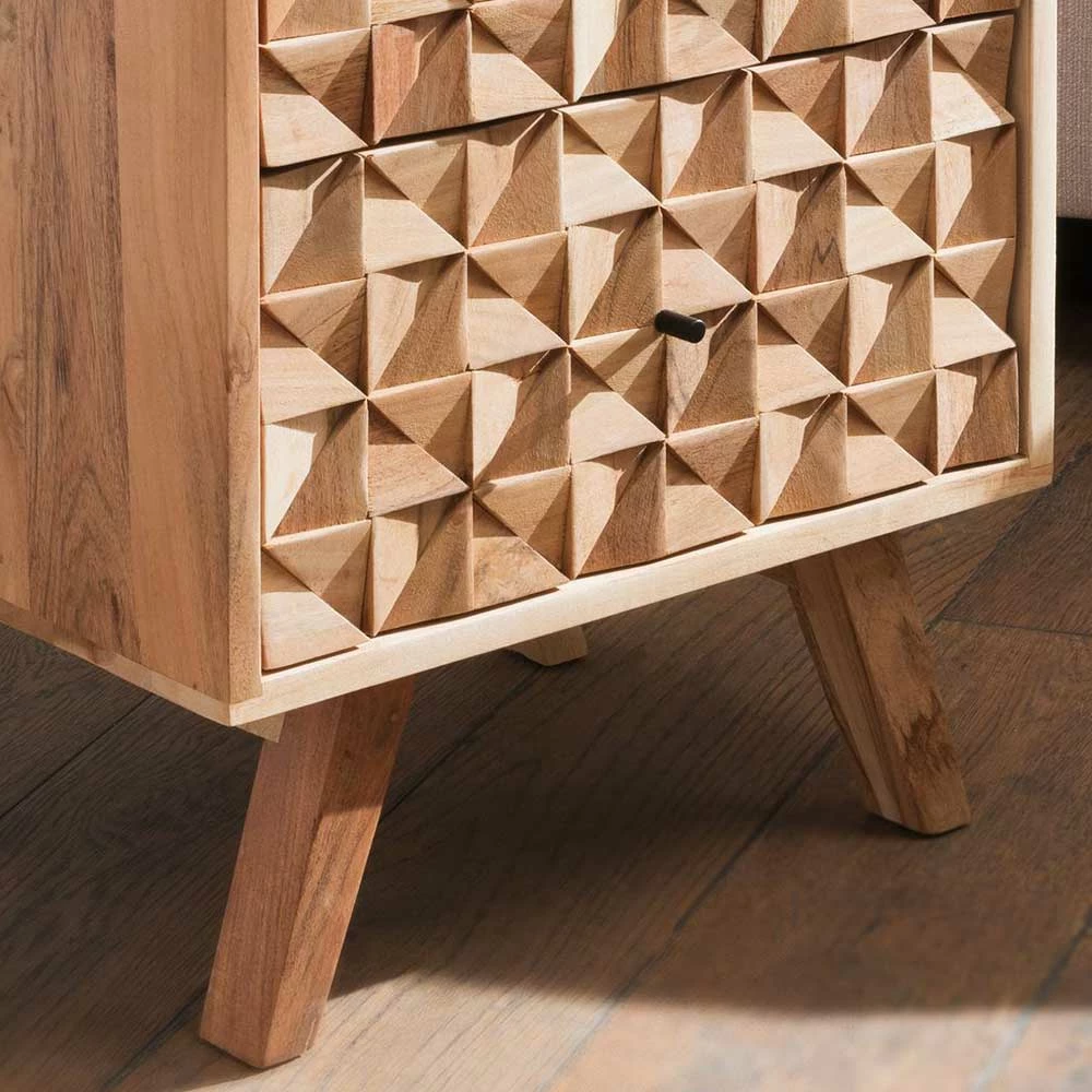 Design Holz Nachtkommode Aus Akazie - Liniavo 7 Design Holz Nachtkommode Aus Akazie - Liniavo – Bild 5
