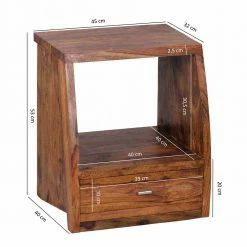 Design Nachtkonsole Hoslo Mit Schublade -Clarendon shop design nachtkonsole schublade holz massiv sheesham hoslo 02