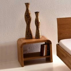 Design Nachttisch Amunele Aus Holz Massiv Wildeiche Natur -Clarendon shop design nachttisch holz massiv wildeiche natur zwei ablagebereiche amunele 02