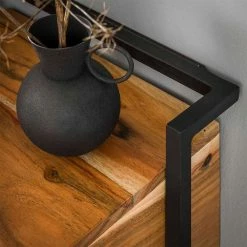 Hängende Nachtkonsole Im Industrial Style - Zynla -Clarendon shop haengende nachtkonsole im industrial style aus akazie massiv metall zynla 03