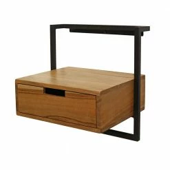 Hängender Wand-Nachttisch Aus Akazie Massivholz - Lescas