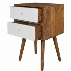 Hohe Nachtkommode Cospic Aus Holz Massiv