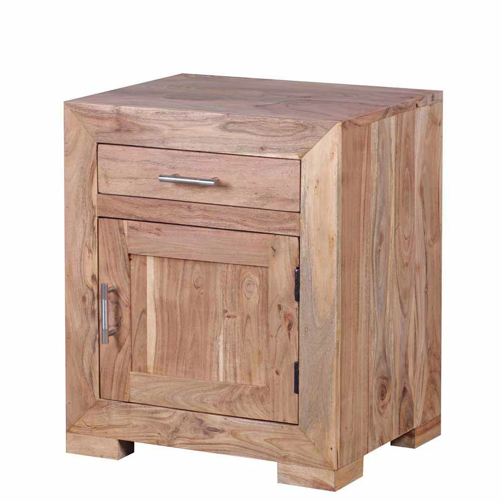 Holz Nachtschränkchen Vislan Mit Schublade Und Schrankfach 3 Holz Nachtschränkchen Vislan Mit Schublade Und Schrankfach