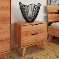 Holz Nachttische Mit Schubladen - Junola -Clarendon shop holz nachttische mit schubladen aus kernbuche 47x48x30 junola 02