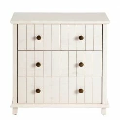 Holzkommode In Weiß Gewachst - Cilao 10 Holzkommode In Weiß Gewachst - Cilao -Clarendon shop holzkommode in weiss gewachst aus kiefer mit metallgriffen cilao 02