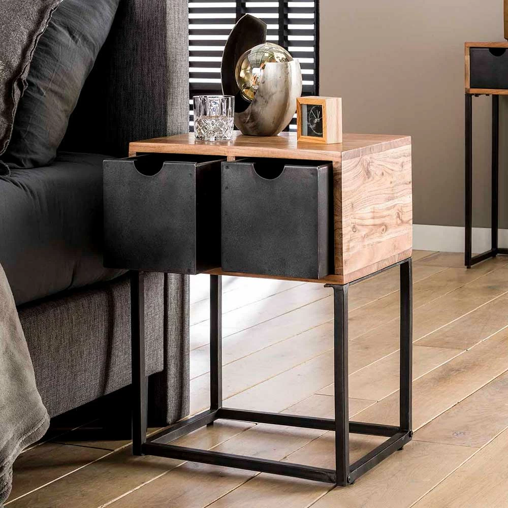 Industrial Nachtkommode Mit Bügelgestell - Capeko 5 Industrial Nachtkommode Mit Bügelgestell - Capeko – Bild 3