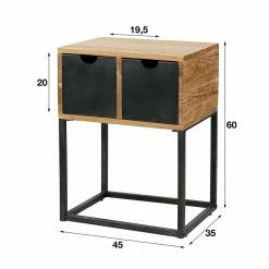 Industrial Nachtkommode Mit Bügelgestell - Capeko 11 Industrial Nachtkommode Mit Bügelgestell - Capeko -Clarendon shop industrial nachtkommode mit buegelgestell zwei schubladen capeko 04