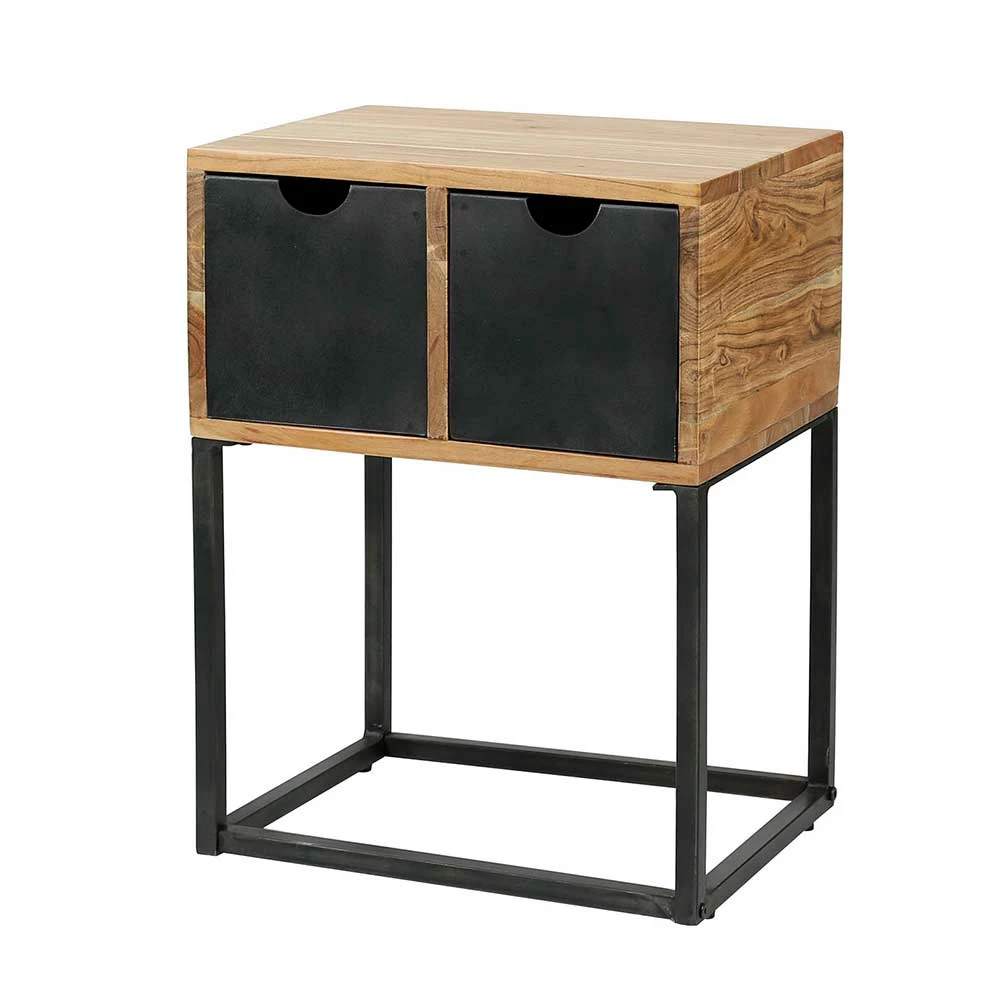 Industrial Nachtkommode Mit Bügelgestell - Capeko 3 Industrial Nachtkommode Mit Bügelgestell - Capeko