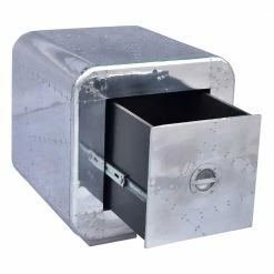 Kleine Kommode Pilot In Silber -Clarendon shop kleine kommode silber alu pilot 04