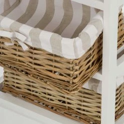 Kommode Havanna Mit 3 Körben -Clarendon shop kommode 3 koerben weiss havanna 05