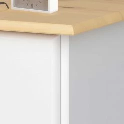 Lackierte Ciountry Nachtkommode Zweifarbig - Cordenas -Clarendon shop lackierte ciountry nachtkommode zweifarbig in weiss kieferfarben cordenas 03