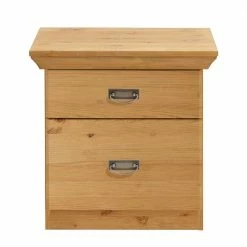 Landhaus Nachtkommode In Kiefer Lauge - Piatra