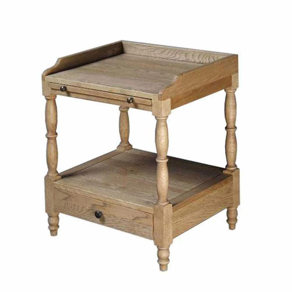 Landhaus Nachttisch In Teilmassiver Eiche Vintage Taunton Mit Schublade 3 Landhaus Nachttisch In Teilmassiver Eiche Vintage Taunton Mit Schublade