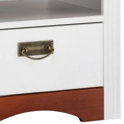 Landhaus Nachttisch Zweifarbig - Beapta -Clarendon shop landhaus nachttisch zweifarbig aus kiefer in weiss kirsche beapta 04